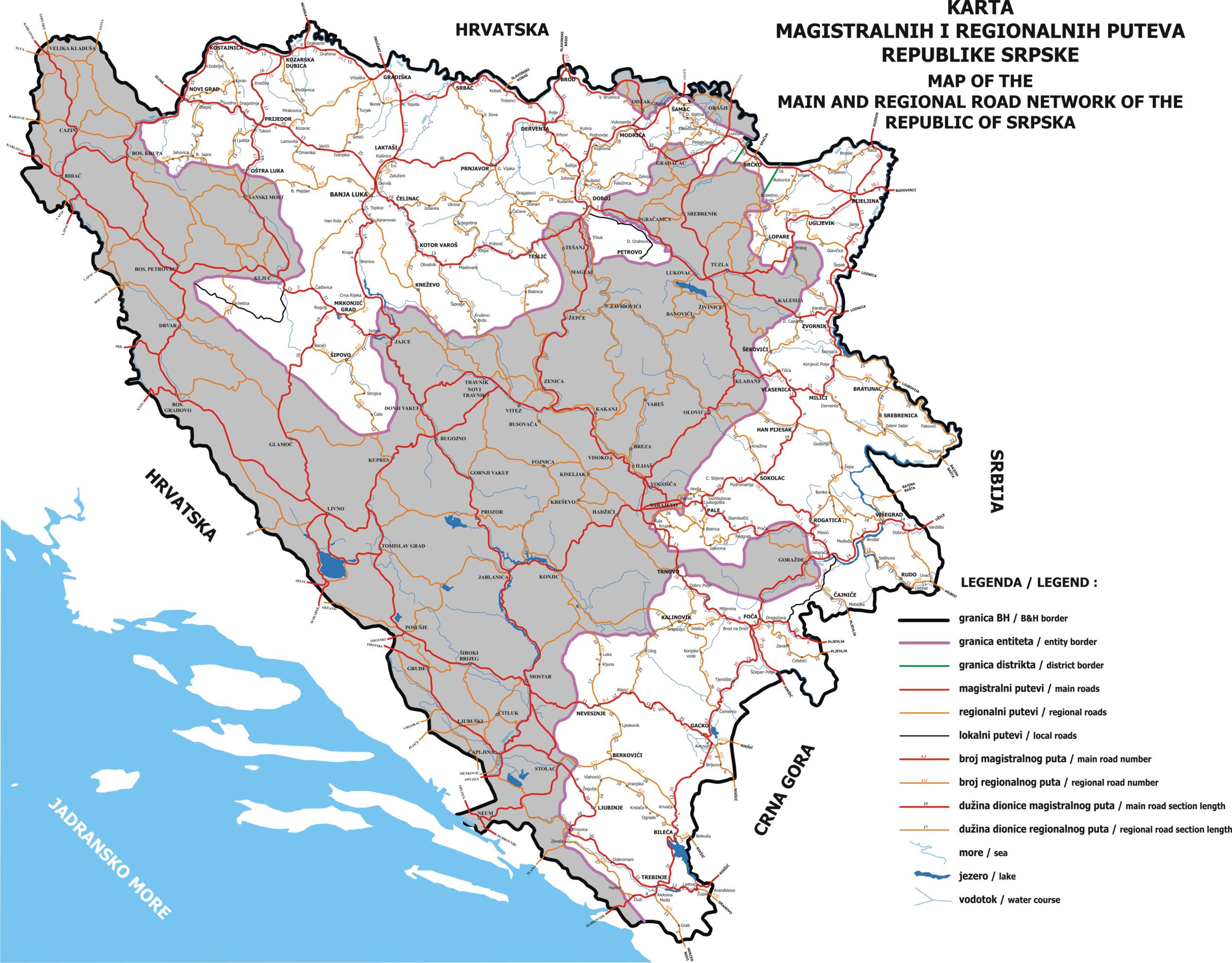 Mapa Republike Srpske